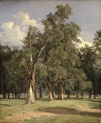 Szilfák a Práterben, 1831